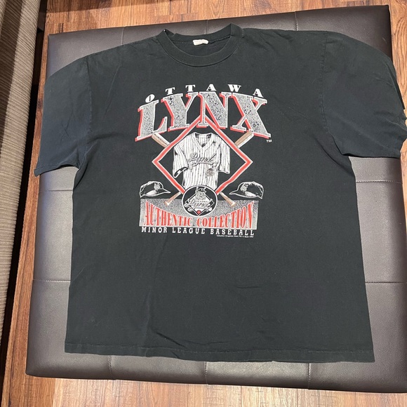 Waves Other - Vintage Ottawa Lynx 1993 Minor League Baseball RARE 90’s Black Graphic T-Shirt
